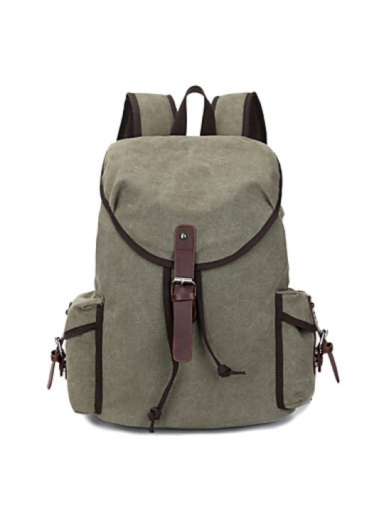 Men Women Canvas Backpack School Laptop Bag